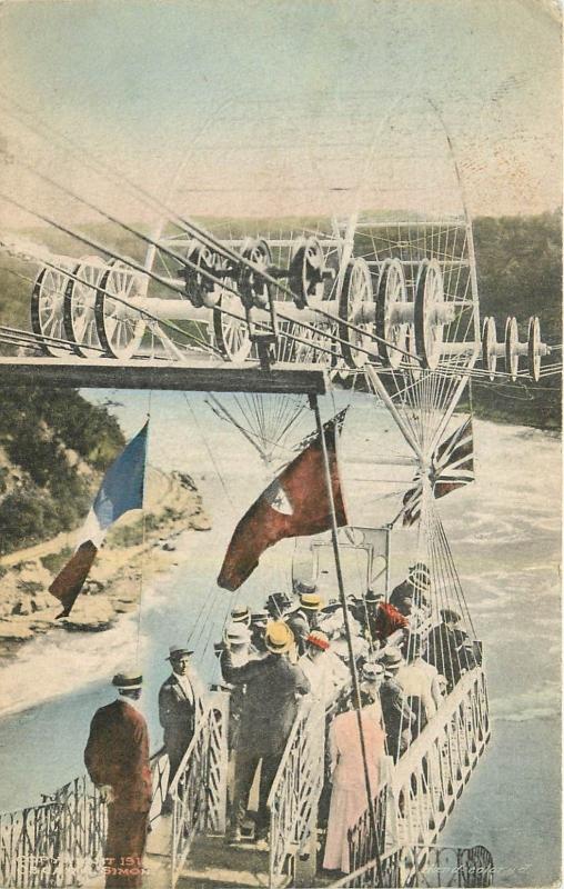 Spanish Aerocar (Aero Cable Car) Over Whirlpool, Niagra Falls Canada Postcard