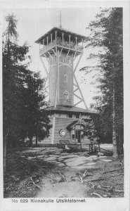 Kinnekulle Utsiktstornet Sweden Observation Tower Postcard c.1910s