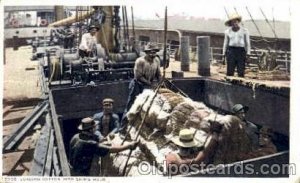 Loading Cotton onto Ships, Black Americana 1912 big creases left edge