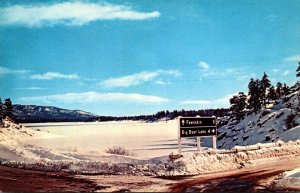 California Big Bear Lake Winter Scene