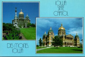 Iowa Des Moines Multi View State Capitol Building