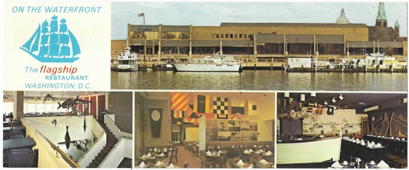 The Flagship Restaurant on the Waterfront Washington DC Oversize Long card