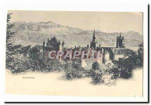 Old Postcard Lausanne Switzerland