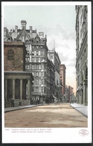 Tremont St., Boston, Massachusetts, Early Postcard, Detroit Photographic Co.