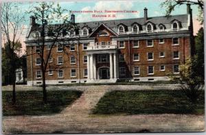 Massachusetts Hall Dartmouth College Hanover NH c1908 Vintage Postcard L06