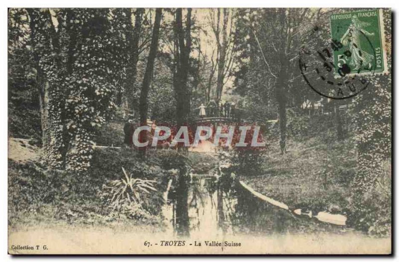 Old Postcard Troyes La Vallee Switzerland