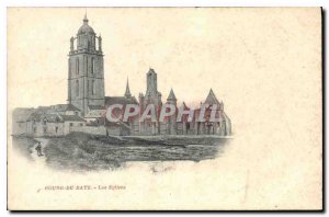 Old Postcard Bourg de Batz The Church