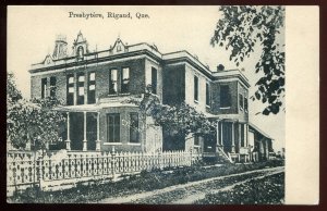 h2326 - RIGAUD Quebec Postcard 1910s Presbytery