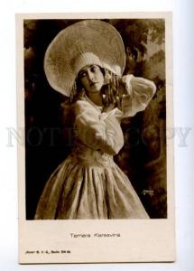 174928 Tamara KARSAVINA Russia BALLET Dancer OLD PHOTO Apeda