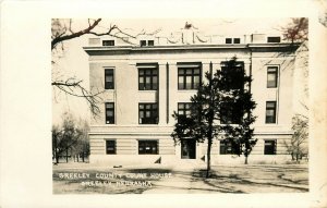RPPC Postcard Greeley County Court House, Greeley NE Unposted