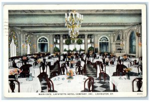 1927 Cafe Lafayette Hotel Company Inc. Restaurant Lexington Kentucky KY Postcard