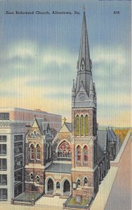 Allentown Pennsylvania 1940s Postcard Zion Reformed Church