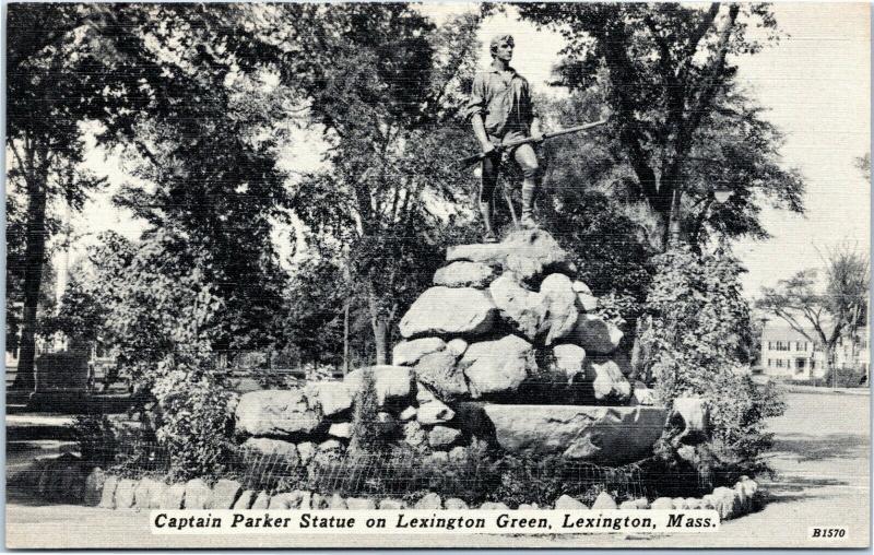 Captain Parker Statue on Lexington Green  - Lexington Massachusetts