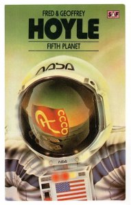 Fred & Geoffrey Hoyle Fifth Planet 1979 Astronaut Book Postcard