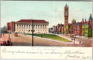 Postcard BUILDING SCENE Boston Massachusetts MA AM7237