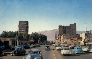 Ogden Utah UT Classic 1950s Cars Street Scene Vintage Postcard