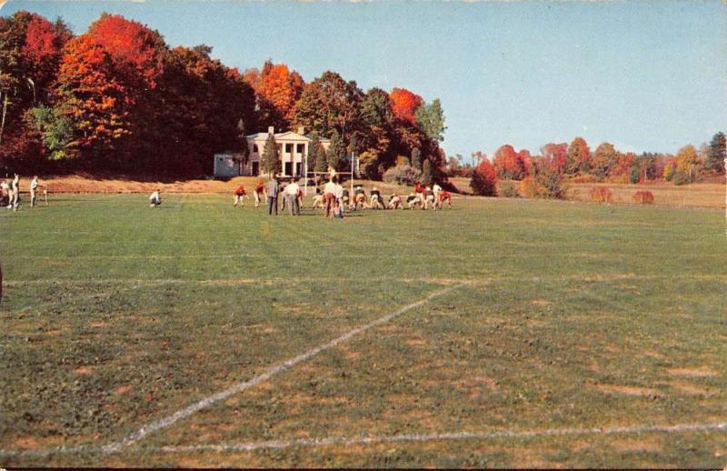 Sheffield Massachusetts Berkshire School Football Vintage Postcard K82877