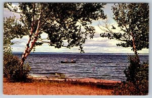 South Shore Of Lake Nipissing From Camp Tillicum, Ontario, Vintage Postcard