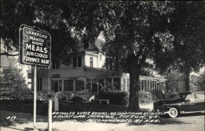 Tifton Georgia GA Lankford Manor Real Photo Vintage Postcard