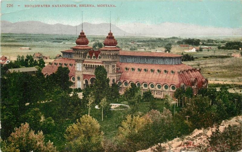 1907-1915 Postcard; Broadwater Natatorium, Helena Montana MT Posted