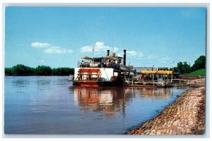 The Memphis Queen II Leaving Mississippi River Sightseeing Cruise Postcard