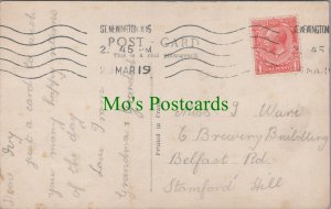 Genealogy Postcard - Ware, 6 Brewery Building, Belfast Rd, Stamford Hill  GL1503