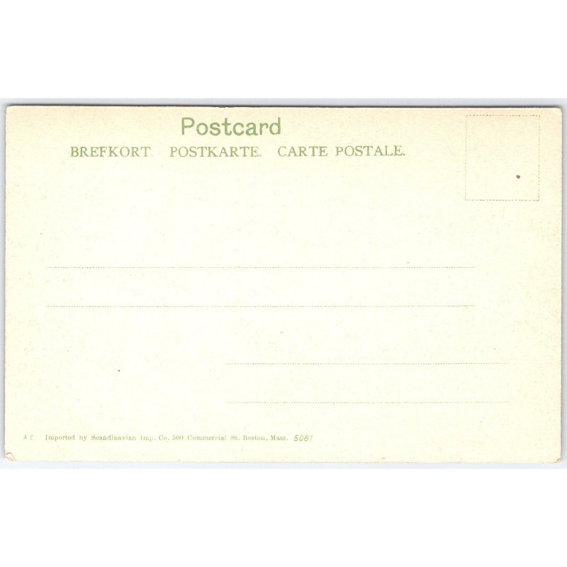 Postcard Midnightsun Spitsbergen Norway Scenic View