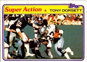 1981 Topps Football Card Tony Dorsett Dallas Cowboys sk60194