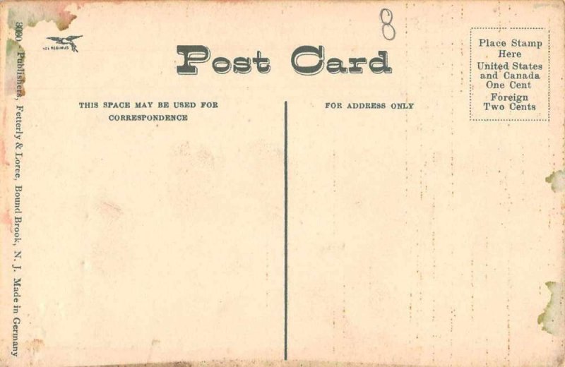 Bound Brook New Jersey Berkeley Hotel Vintage Postcard AA9266