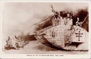 Display by 3rd Battalion Royal Tank Corps Royal Tournament 1929 RP Postcard H38