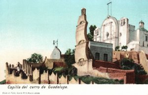 Vintage Postcard 1900's Church Capilla del Cerrito de Guadalupe Mexico MX