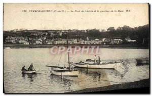 Old Postcard Perros Guirec Port of the Boats and Linkin Quarter