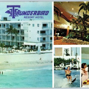 c1970s Miami Beach, FL Thunderbird Resort Hotel Multi View Beach Oversized PC 8P