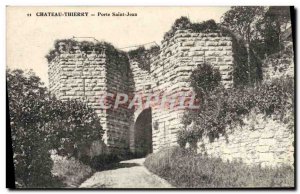 Old Postcard Chateau Thierry Porte Saint Jean