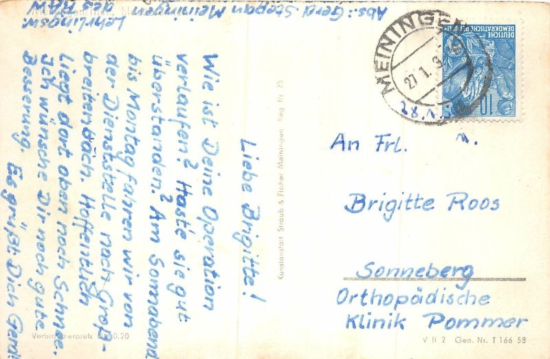 Lot210 germany meiningen thur  car real photo