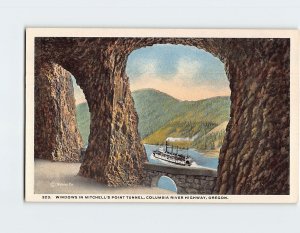 Postcard Windows in Mitchell's Point Tunnel, Columbia River Highway, Oregon