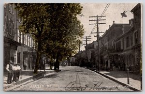 Elkton Maryland View on Main Street 1907 Wilmington DE To Blake MD Postcard J38