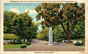 1935 Mooseheart School Trains for Life Mooseheart Illinois Postcard
