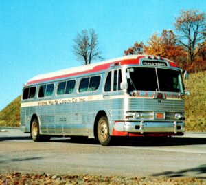 GMC Bus Motor Coach Postcard Wilkes Barre PA Pennsylvania