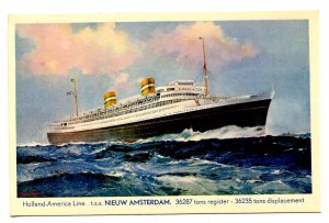 Holland-America Line - TSS Nieuw Amsterdam