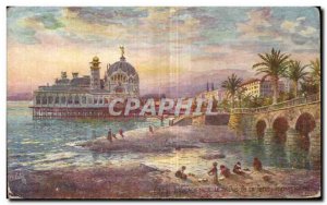 Old Postcard Nice Palace pier Promenade