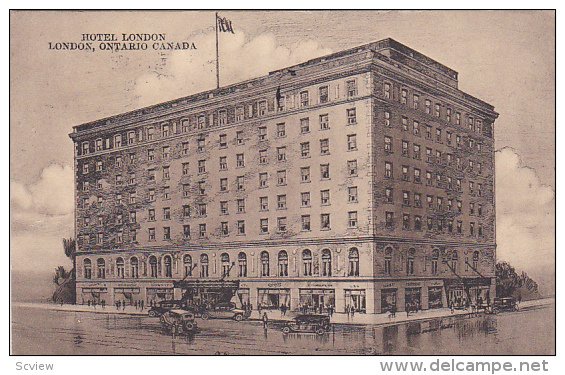 Hotel London, LONDON, Ontario, Canada, PU-1929