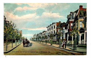 VA - Richmond. Grace Street near College ca 1908