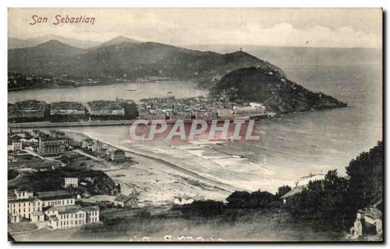 Postcard Old San Sebastian