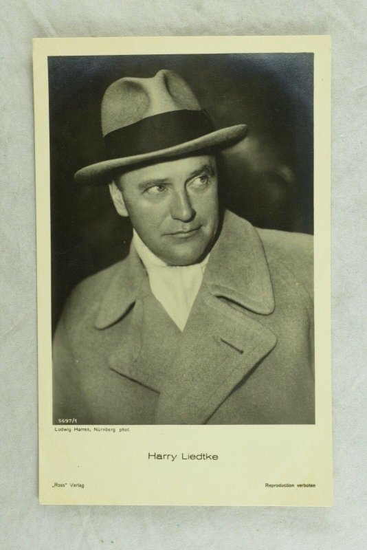 1930's RPPC Harry Liedtke Movie Star Ross Verlag Dutch Real Photo Postcard P107 