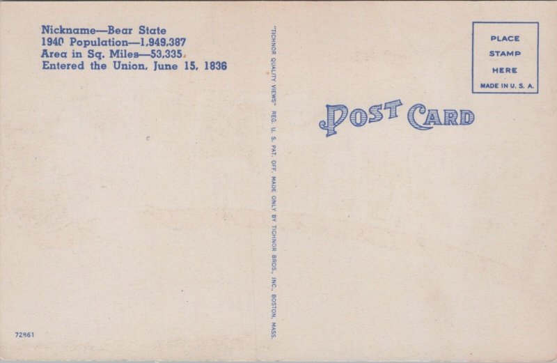 Greetings From Arkansas Vintage Postcard C198