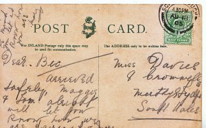 Genealogy Postcard - Family History - Davies - Merthy Tydfil - South Wales  5722