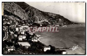 Old Postcard Menton views Garavan Bay and the Italian Border