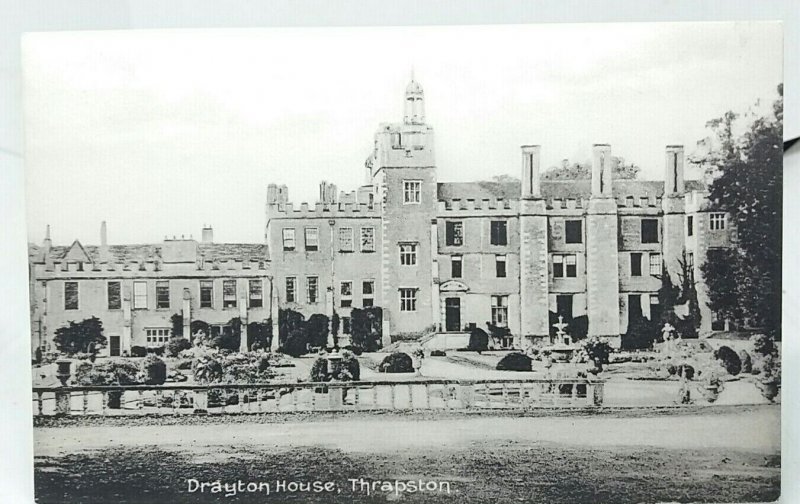 Drayton House Thrapston Vintage Northamptonshire  Postcard