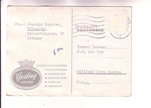 Heiligenblut mit Grob Glockner, Austria, Advertising Back, Greiling Cigarettes